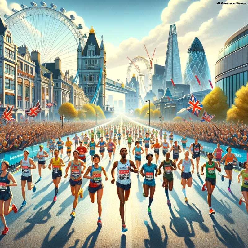 what time does the london marathon start